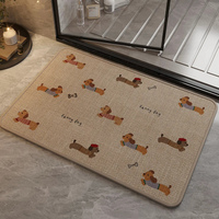 Alfombra de Baño Moderna con Diseño de Anime, Super Absorbente y Antideslizante para Ducha