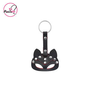 Novedad accesorios eróticos para adultos llavero Mini cuero SM máscara llave encanto gótico zorro encanto fiesta Favor dibujos animados zorro cara llavero - Product Image 2