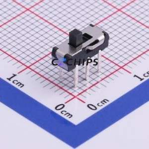 SS-3235D-02-L1 Slide Switch Through hole Component (THT) Switch Double Pole Double Throw Rectangle Pin Header PC Pin 9mm - Product Image 1