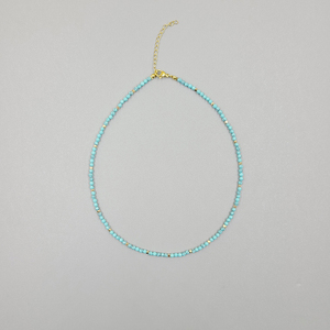 Collar de Piedras Preciosas Curativas de Cristal Natural, Collar de Cuentas de Piedras Preciosas Facetadas de 2-3 mm para Mujer - Product Image 4
