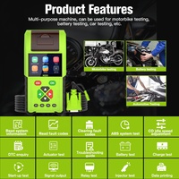 Escáner de Motocicleta para M200 OBD2, Herramienta de Diagnóstico para Eliminar Códigos de Error, Prueba de Batería, Impresión de Datos