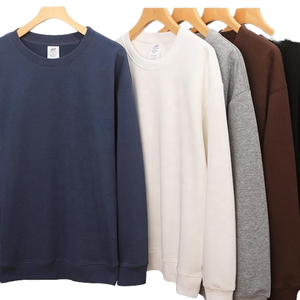 Sweat-shirts surdimensionnés en molleton bouclette 300 g/m² avec doublure brodée, écologiques, personnalisables avec logo, 56 % coton 44 % polyester, pour hommes - Product Image 1