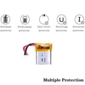 Batería de Polímero de Litio de 30 mAh y 3.7 V, Batería Recargable para Auriculares Bluetooth y Dispositivos Inteligentes 602535 302030 902025 - Product Image 4