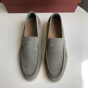 Mocassini Estivi da Uomo con Punta Aperta, <span class=keywords><strong>Scarpe</strong></span> Casual Piatte Slip-on da Guida, Taglie Grandi, Nero Bianco Kaki, in Pelle Sintetica con Suola in <span class=keywords><strong>Gomma</strong></span> - Product Image 5