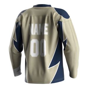 Diseño de Uniforme de Hockey Personalizado para Hombre y Mujer, Camiseta de Manga Larga para Gimnasio, Uniforme Universitario de Hockey sobre Hielo - Product Image 2