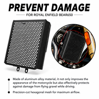 Grille de protection de radiateur de moto en aluminium CNC, motif nid d'abeille, pour Royal Enfield Bear650 Bear 650 2025 2026