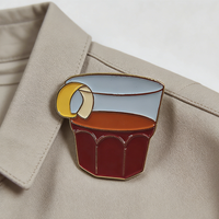 Épingles personnalisées avec logo sur mesure, en métal, émail doux teinté, pour vêtements