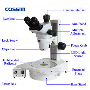 トラック顕微鏡付き高品質プロフェッショナルデジタル解剖ステレオ顕微鏡魚用スタンドCaenorhabditis Elegans研究 - Product Image 2