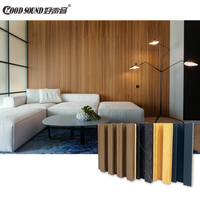 GoodSound Interior Decoration Slat Fluted Great Wall Walnut Solid Wood Grilles Panels