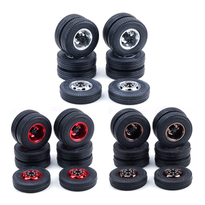 En Oferta, Piezas y <span class=keywords><strong>Accesorios</strong></span> para <span class=keywords><strong>RC</strong></span>, Camión <span class=keywords><strong>RC</strong></span> 1/14, Remolque de Tractor, Neumáticos de Goma Delanteros y Traseros para Camión <span class=keywords><strong>Tamiya</strong></span> - Product Image 1