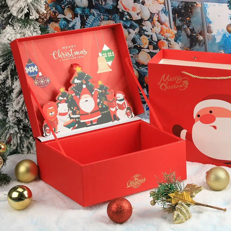 थोक 3D पॉप अप के लिए बक्से महोत्सव छुट्टी उपहार बॉक्स क्रिसमस