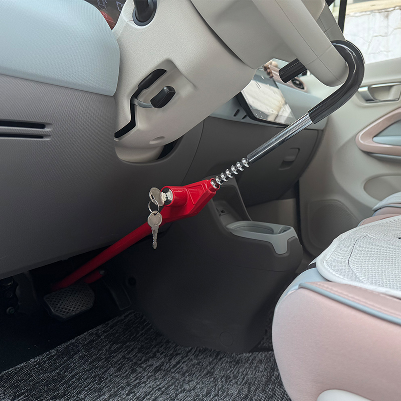 HDL Brand AK6020 Alloy Steel Double Hook Twin Bar Car Steering Wheel Lock - Universal Anti-Theft Sec