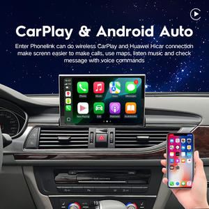 شاشة لمس قابلة للسحب 9 بوصة مع نظام أندرويد كوالكوم 8 جيجا 128 جيجا، يدعم AUTO وCarplay لسيارات أودي 2012-2018 <span class=keywords><strong>A6</strong></span> A7 C7، مشغلات سيارات مع نظام تحديد المواقع والملاحة - Product Image 2