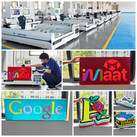 (Soyez notre distributeur) Imprimante de signalétique lumineuse 3D AD-F6 Pro 6 couleurs pour lettres, impression numérique 3D pour logo publicitaire