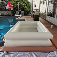 Piscine gonflable pour enfants pour jouer aux jeux aquatiques dans les parcs d'attractions, matériau PVC, capacité supérieure à 500 kg