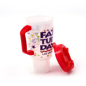 20oz 32oz Souvenir Cups Handle Single Double Wall Mugs Lids Straws Plastic Blown <b>BPA</b>-<b>free</b> Eco-friendly American Made In Vietnam - Product Image 3