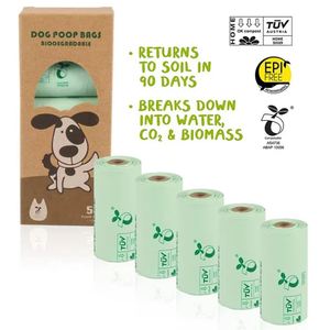 Sacs à déjections pour chiens en matériau Epi respectueux de l'environnement avec poignées de fermeture, vente en gros, sacs à déjections biodégradables pour chats et chiens - Product Image 4