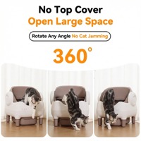 Bac à litière automatique pour chat, style ouvert, contrôle par application, 75L, extra large, autonettoyant, contrôle des odeurs