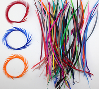 Biot plume d'oie pour pêche à la mouche artisanat bricolage Costume millnery chapeau fascinateur accessoire de cheveux carnaval fête décor de noël