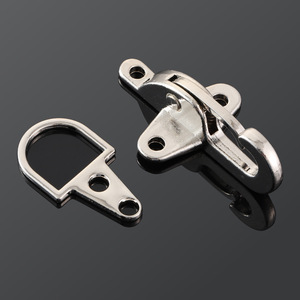 Metal Airplane Buckle 6mm Upward Facing <b>Clip</b> Buckle For Garment Bags Silver Durable - Product Image 1