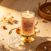 Bougie artisanale Winby D15T en cire de soja, style classique, écologique, aromathérapie, parfum de jasmin, pour mariages, Nouvel An, remise de diplômes