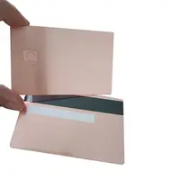 Carte di credito Visa vuote in metallo personalizzabili carta di credito in metallo bianco oro specchio 24k con Slot per Chip e banda magnetica