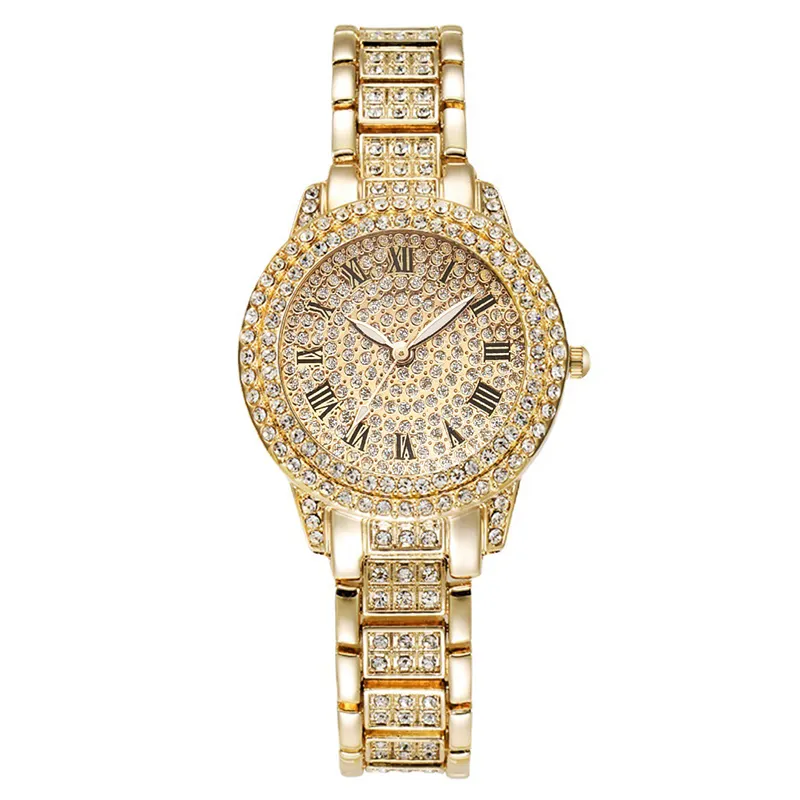 Explosion Models New Top Selling Cheap Watches Factory Direct Sales Custom full Diamond Women Watch Relogio Feminino