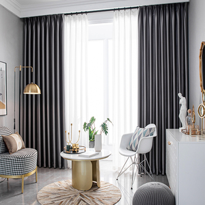 Rideaux occultants gris thermiques isolants pour chambre/salon – Rideaux occultants haut de gamme en gros - Product Image 2