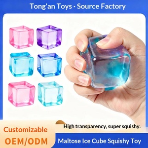 ESTICK Cube de Maltose Carré Transparent à Rebond Lent, Jouet Anti-Stress Populaire - Product Image 2