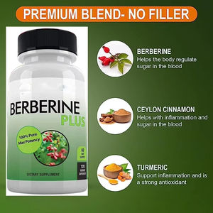 웰바디 OEM 보충 베르베린 <span class=keywords><strong>hcl</strong></span> 염산 캡슐 1000mg 500 mg 베르베린 캡슐 - Product Image 3