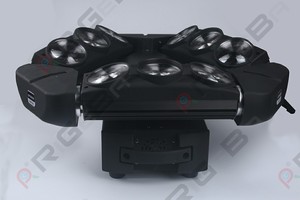 <span class=keywords><strong>9</strong></span> đầu x <span class=keywords><strong>12W</strong></span> 4in1 RGB tam giác Spider chùm dẫn di chuyển đầu ánh sáng DMX512 cho DJ bên thanh giai đoạn trang trí đám cưới - Product Image 2