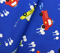 Tissu sergé 100 % polyester imprimé numériquement, effet peau de pêche, textile doux et confortable pour sacs d'enfants, pantalons de plage, coussins et tentes