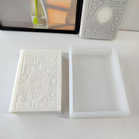J1236 Nouveau Cadeau de décoration fait main Fabrication de bougies 3D grand guide de chiromancie moule à livre personnalisé Moule à bougie en silicone pour livret