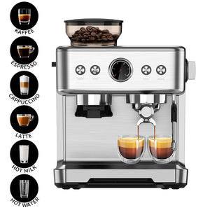 Cafetière expresso électrique manuelle semi-automatique à pompe 20 bars commerciale OEM Machine à café professionnelle avec mousseur à lait - Product Image 5