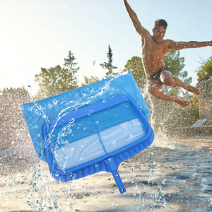 Accessoires de piscine populaires : Épuisette à feuilles en plastique robuste avec filet anti-sable à mailles longues et résistantes - Product Image 4