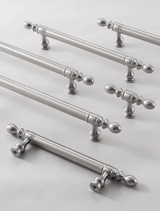 Poignée de meuble en laiton massif nickel brossé pour armoires de cuisine, placards et tiroirs – Offre Spéciale - Product Image 6