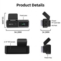 Caméra embarquée OEM/ODM 3,19 pouces 4K HD avant 1080P arrière double objectif WIFI avec surveillance de stationnement 24H, GPS et enregistrement en time-lapse DVR