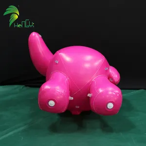 Очаровательный розовый декоративный танцующий надувной медведь, модель воздушных шаров, надувной мишка