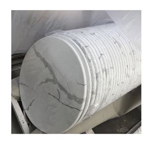 Table ronde en Quartz blanc, style marbre, pour Restaurant, café, <span class=keywords><strong>Pizza</strong></span>, magasin - Product Image 4