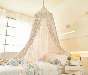 Meilleures ventes : Moustiquaire de lit bébé en forme de dôme, tente de jeu suspendue en mousseline, baldaquin pour la décoration de chambre d'enfant - Product Image 1