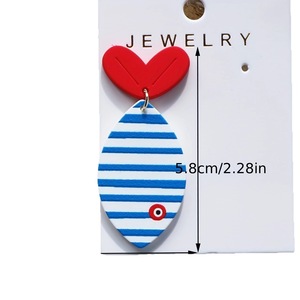 <span class=keywords><strong>Orecchini</strong></span> Pendenti in Acrilico E82, Design Astratto con Pesci Rossi e Blu, <span class=keywords><strong>Corallo</strong></span>, Leggeri, Ipoallergenici, Bicolore per Donne - Product Image 6