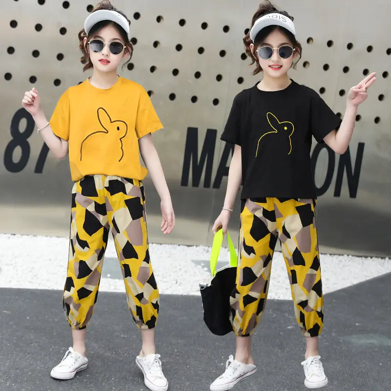 Kids clothes pants sets kids clothing sets online shopping teen girls fancy outfit casual clothes for kids