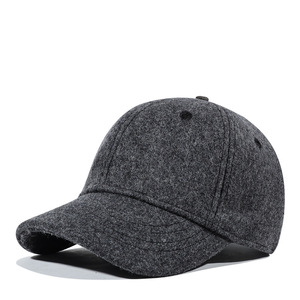 Mũ bóng chày Yugo Thu Đông nam nữ đơn giản đa năng thời trang kiểu mỏ vịt mũ len giữ ấm vành ngắn phổ thông - Product Image 1