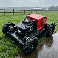 YR-550S-Z 9PK Benzine aangedreven RC gazonmaaier 550mm breedte rupsbanden robotische hellingmaaier voor gemeentelijke bosbouwwerken