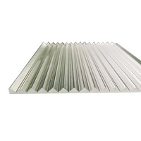 Feuille acrylique texturée linéaire transparente, épaisseur de 2 à 12 mm, feuille acrylique texturée à rayures, panneau de feuille acrylique ondulée à rayures