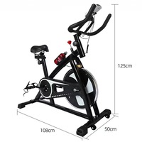 Vélos d'appartement pour cyclisme en intérieur, hauteur et résistance réglables, faible bruit, montage facile pour cardio à domicile et perte de poids