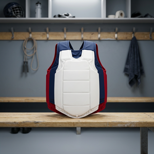 Protège-poitrine de boxe réglable, protecteur corporel réversible, respirant, absorbant les chocs, gilet d'entraînement pour arts martiaux - Product Image 4