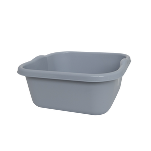 Cubo Cuadrado de Plástico Gris de 10 Litros para Uso Doméstico - Product Image 1