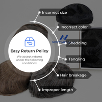 Toupet Homme Newtimes Hair en Cheveux Humains, Remplacement Ultra Légère Densité Peau Très Fine, Boucles en V