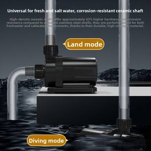 Pompe à eau d'aquarium moderne en plastique cylindrique, écologique, ultra silencieuse, économe en énergie, durable, 80W AC 110-240V, intérieur/extérieur pour - Product Image 4